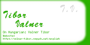 tibor valner business card